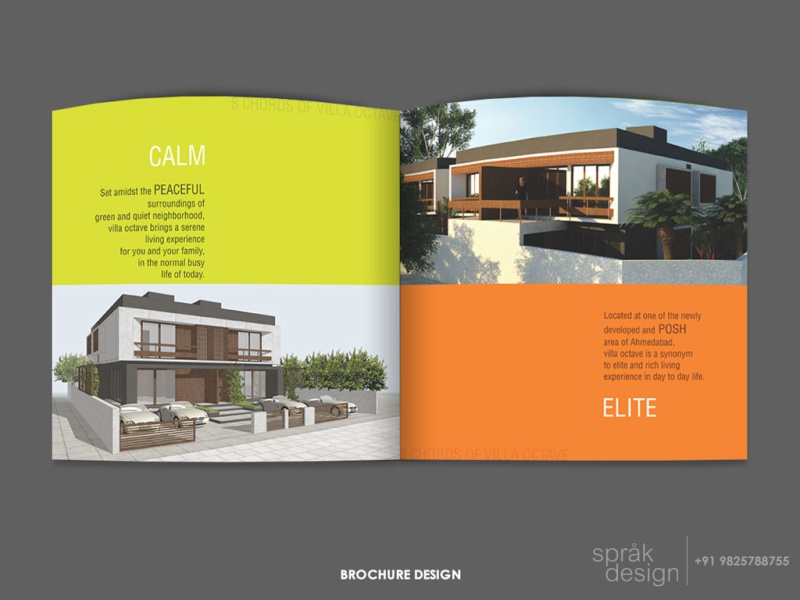 real estate brochure and branding 3 inside pages