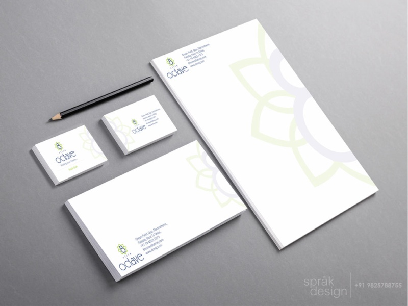 real estate brochure and branding stationery