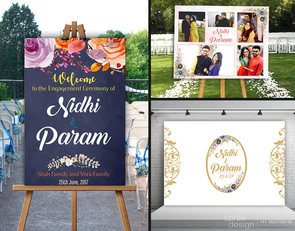 Event Graphics For Engagement Ceremony