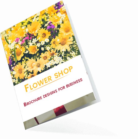 brochure design for flower shop