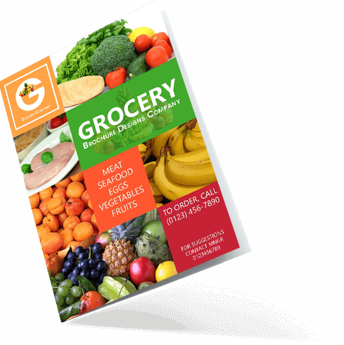brochure design for rocery store