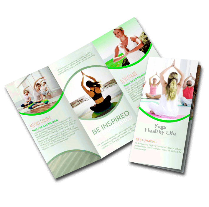 yoga brochure design