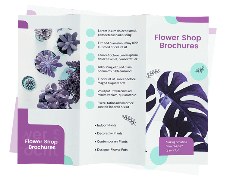 flower shop brochure designer