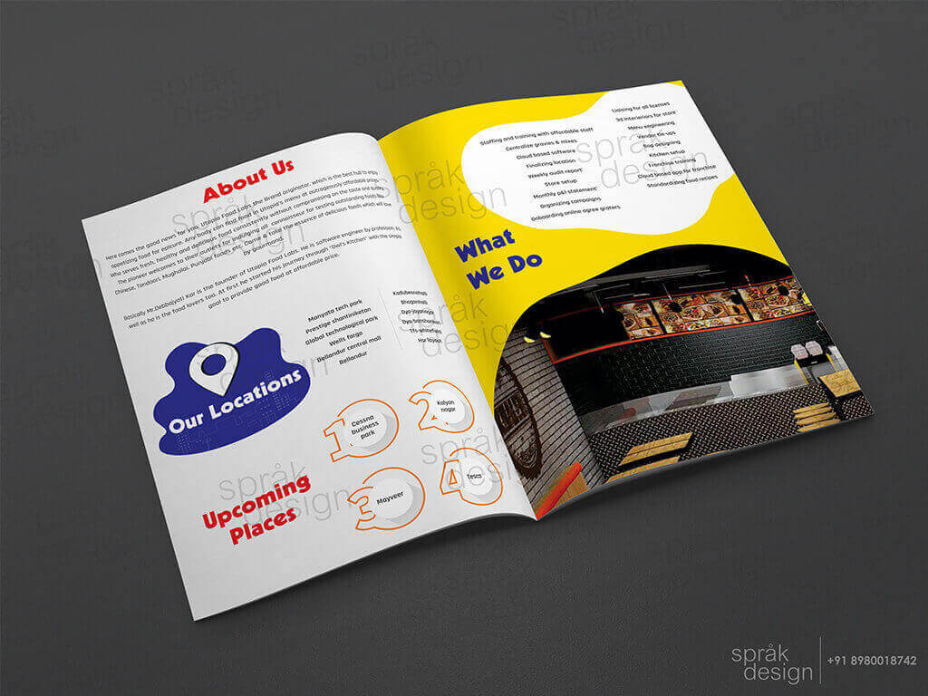 The Kebab House Restaurant Brochure Design