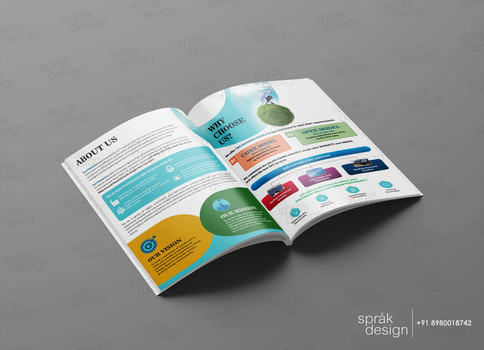Sun Photonics Brochure Design