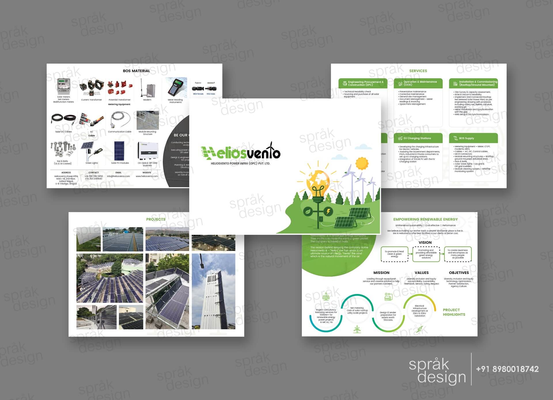 Heliosvento Company Presentation Design