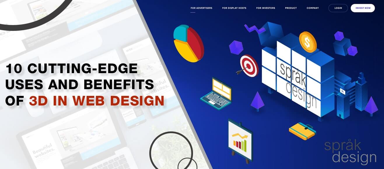 cutting edge uses and benefits of 3d in web design