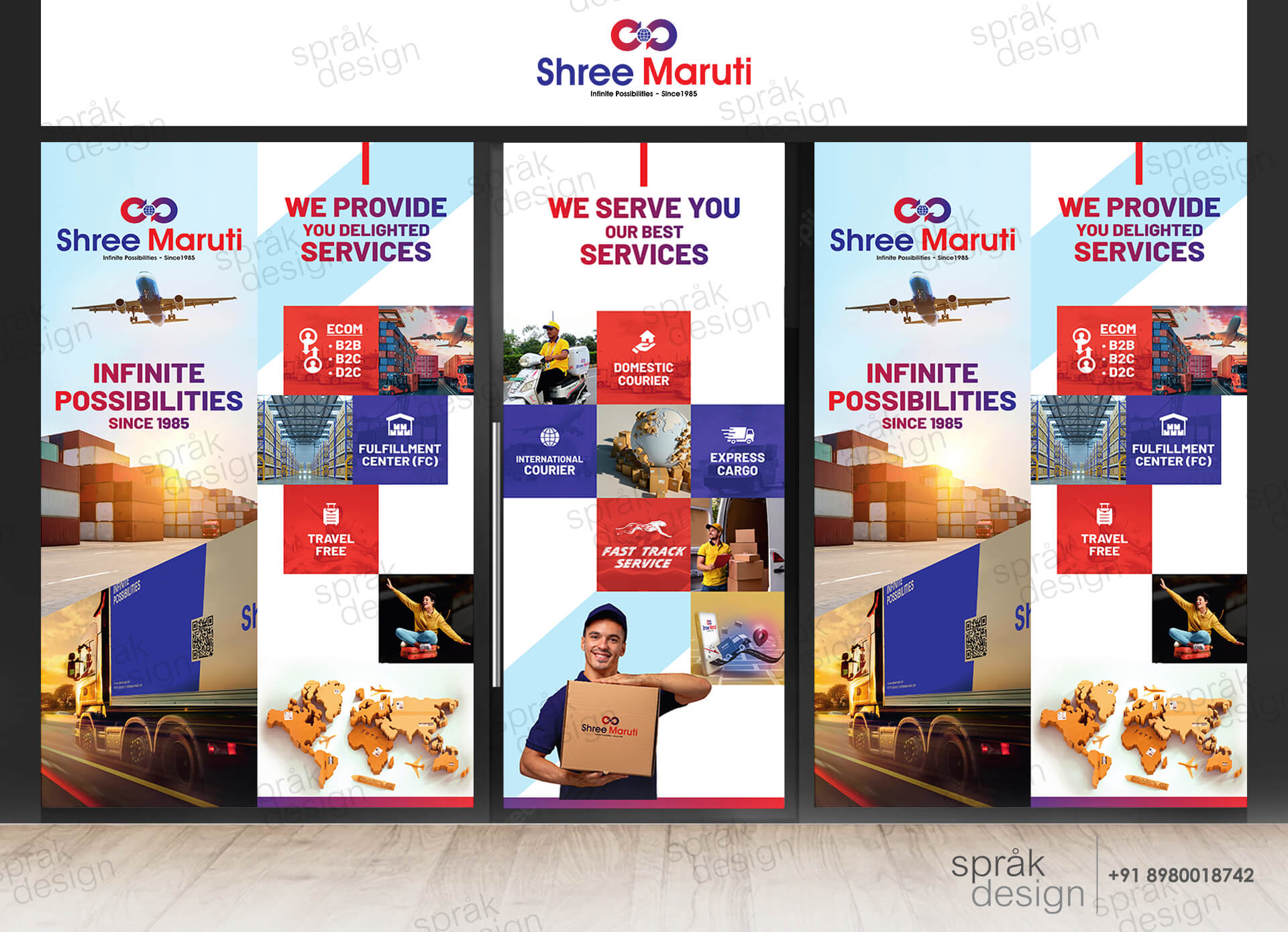 Shree Maruti Website Design For Courier Service